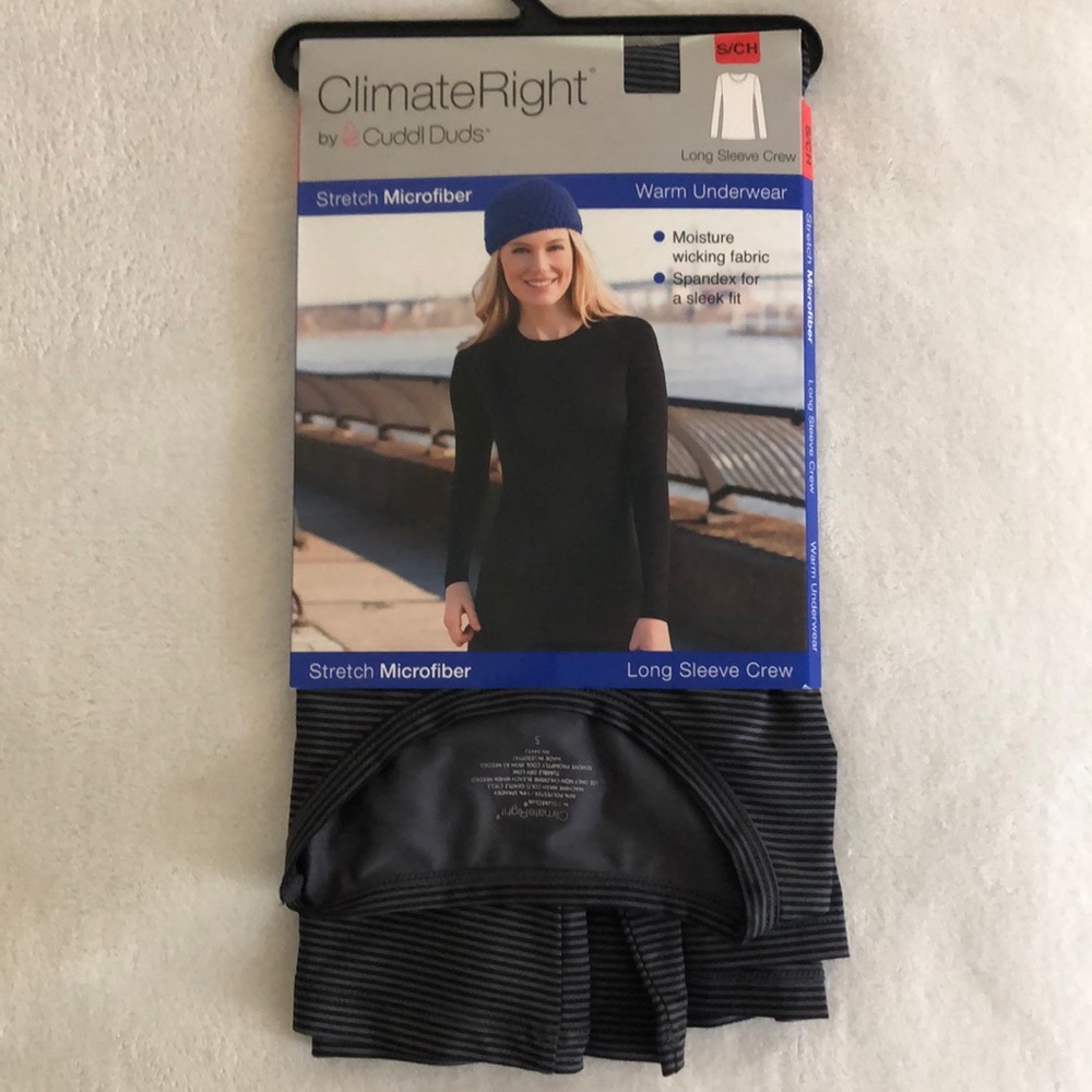 New CuddlDuds Ladies Crewneck Longsleeve